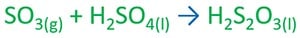 sulfur dioxide and sulfuric acid reaction